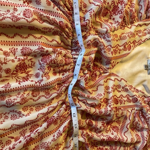 Justify Red and White Patterned High Low boho dress - Picture 10 of 13